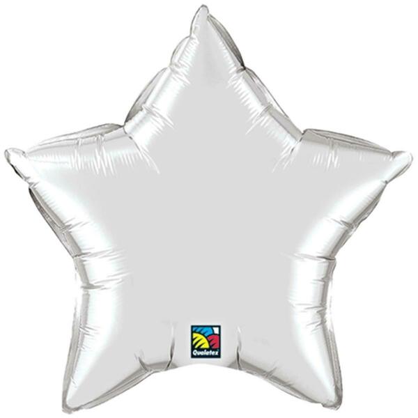 36 in. Silver Star Shape Party Balloon